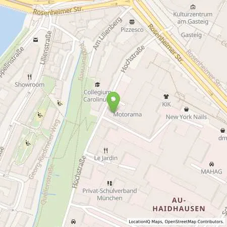 Standortübersicht der Tankstelle Esso Tankstelle in 81669 MUENCHEN