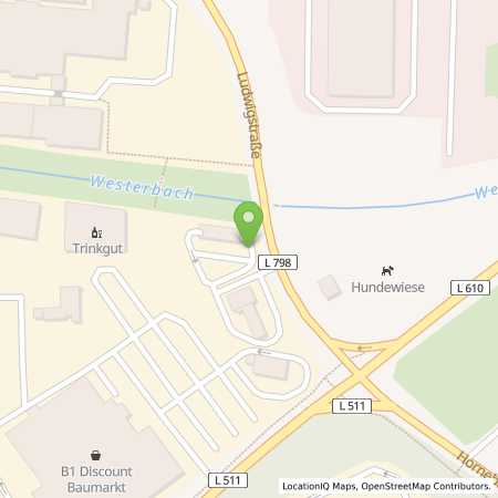 Standortübersicht der Benzin-Super-Diesel Tankstelle: JET OER-ERKENSCHWICK LUDWIGSTRASSE 90 in 45739, OER-ERKENSCHWICK