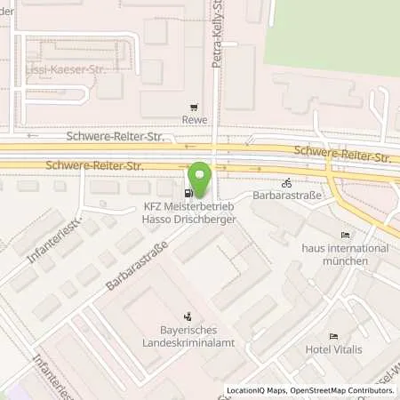 Standortübersicht der Tankstelle Shell Muenchen Schwere-Reiter- Str. 26 in 80797 Muenchen