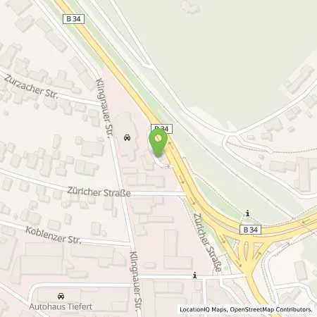 Standortübersicht der Tankstelle Waldshut-Tiengen Konstanzer Strasse 8 in 79761 Waldshut-Tiengen