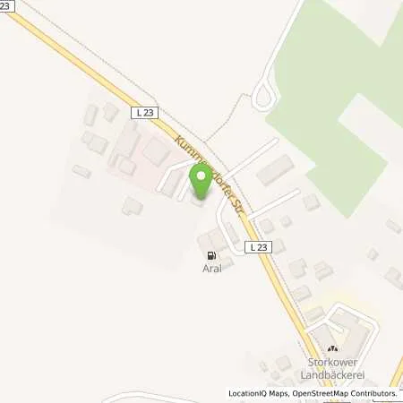 Standortübersicht der Tankstelle Aral Tankstelle in 15859 Storkow