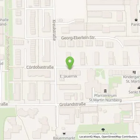 Standortübersicht der Tankstelle NUERNBERG - GROLANDSTRASSE 65 in 90408 Nuernberg