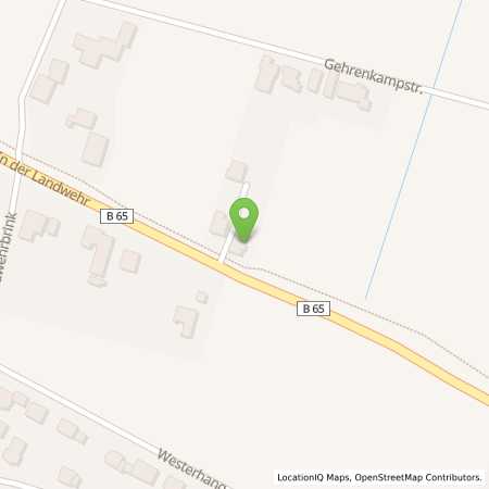 Standortübersicht der Benzin-Super-Diesel Tankstelle: Brigitte Husemann in 32312, Lübbecke