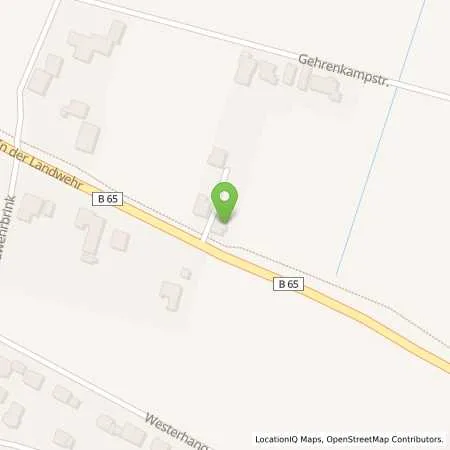 Standortübersicht der Tankstelle Brigitte Husemann in 32312 Lübbecke