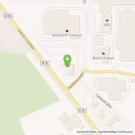 Standortübersicht der Tankstelle TS Parkkauf in 26603 Aurich