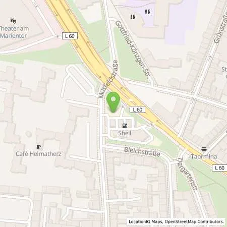 Standortübersicht der Tankstelle Shell Duisburg Musfeldstr. 55 in 47053 Duisburg