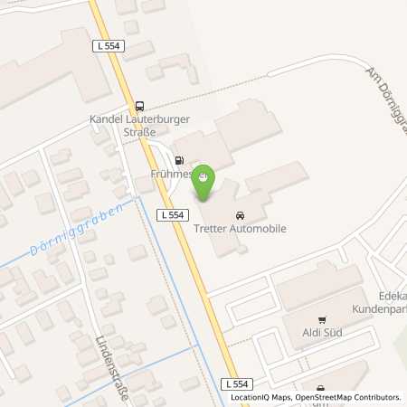 Standortübersicht der Benzin-Super-Diesel Tankstelle: FRÜHMESSER TS KANDEL in 76870, Kandel