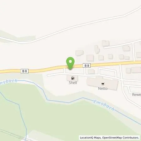 Standortübersicht der Tankstelle Shell Brechen Limburger Str. 108 in 65611 Brechen