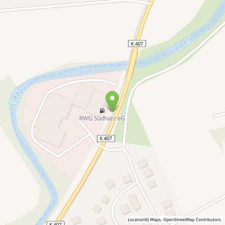 Standortübersicht der Benzin-Super-Diesel Tankstelle: Raiffeisen Warenhandel GmbH in 37412, Elbingerode
