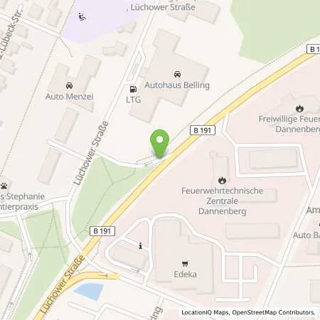 Standortübersicht der Tankstelle Autohaus Belling GmbH & Co.KG in 29451 Dannenberg