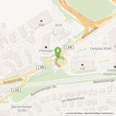 Standortübersicht der Tankstelle Shell Hennef (Sieg) Broeltalstr. 26 in 53773 Hennef (Sieg)