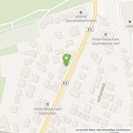 Standortübersicht der Tankstelle Esso Tankstelle in 61479 GLASHUETTEN