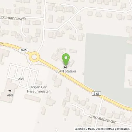 Standortübersicht der Tankstelle Elan Preussich-Oldendorf in 32361 Preussisch Oldendorf