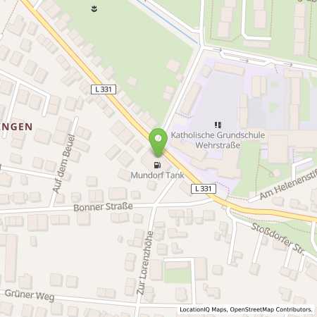 Standortübersicht der Benzin-Super-Diesel Tankstelle: Hennef-Geistingen in 53773, Hennef-Geistingen