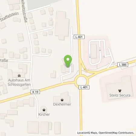 Standortübersicht der Tankstelle Aral Tankstelle in 67292 Kirchheimbolanden