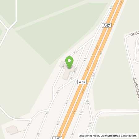 Standortübersicht der Benzin-Super-Diesel Tankstelle: PFUNGSTADT, WEST A67 in 64319, Pfungstadt