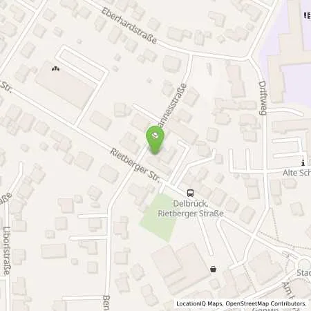 Standortübersicht der Tankstelle Esso Tankstelle in 33129 DELBRUECK