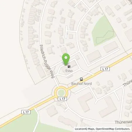 Standortübersicht der Tankstelle Esso Tankstelle in 18273 GUESTROW