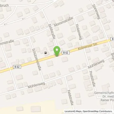 Standortübersicht der Tankstelle Esso Tankstelle in 57555 MUDERSBACH