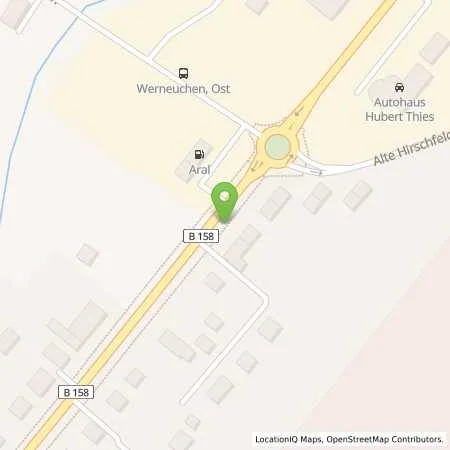 Standortübersicht der Tankstelle Aral Tankstelle in 16356 Werneuchen