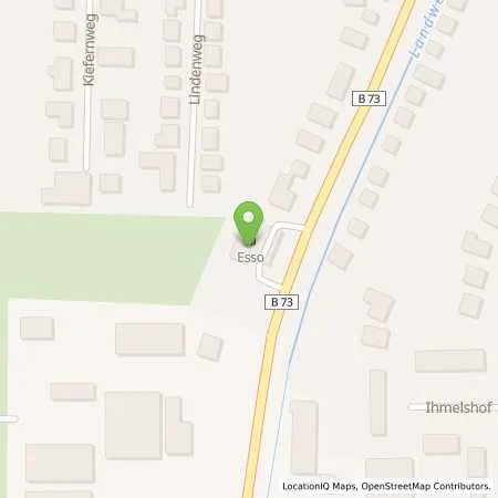 Standortübersicht der Tankstelle Esso Tankstelle in 27474 CUXHAVEN