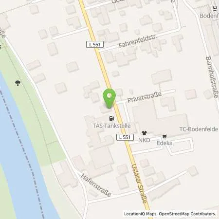 Standortübersicht der Tankstelle TAS Bodenfelde in 37194 Bodenfelde