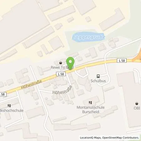 Standortübersicht der Tankstelle Aral Tankstelle in 51399 Burscheid