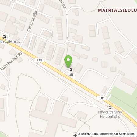 Standortübersicht der Benzin-Super-Diesel Tankstelle: Bft Bayreuth Kulmbacher Straße 86 in 95445, Bayreuth
