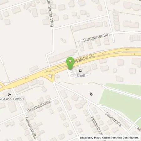 Standortübersicht der Tankstelle Shell Freudenstadt Stuttgarter Str 70 in 72250 Freudenstadt