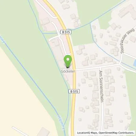 Standortübersicht der Tankstelle AVIA Tankstelle in 58710 Menden