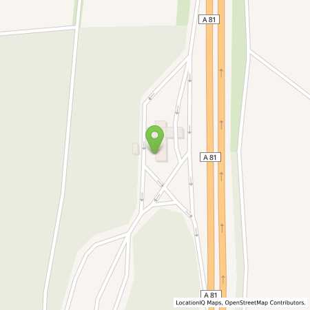 Standortübersicht der Benzin-Super-Diesel Tankstelle: Shell Gruensfeld A81 Ob Der Tauber West in 97947, Gruensfeld