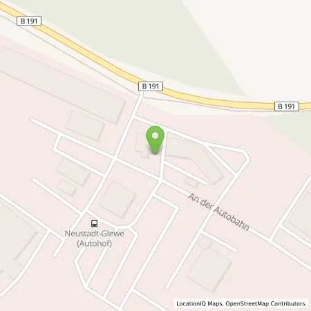 Standortübersicht der Tankstelle Neustadt-Glewe in 19306 Neustadt-Glewe