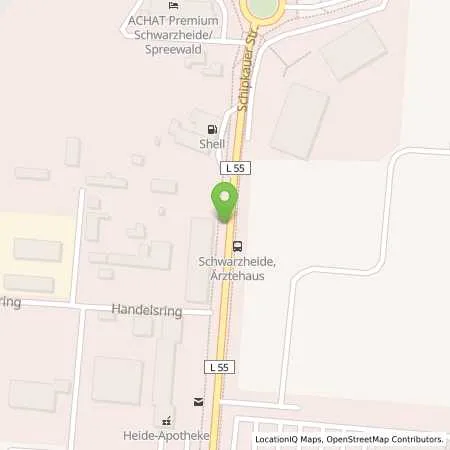 Standortübersicht der Tankstelle Shell Schwarzheide Schipkauer Str. 6 in 01987 Schwarzheide
