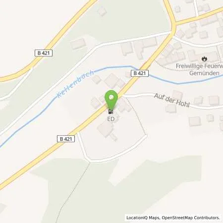 Standortübersicht der Tankstelle Autohaus Pullig Inh. Susanne Pullig e. K. in 55490 Gemünden