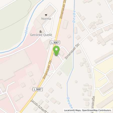 Standortübersicht der Benzin-Super-Diesel Tankstelle: TotalEnergies Stadtilm in 99326, Stadtilm
