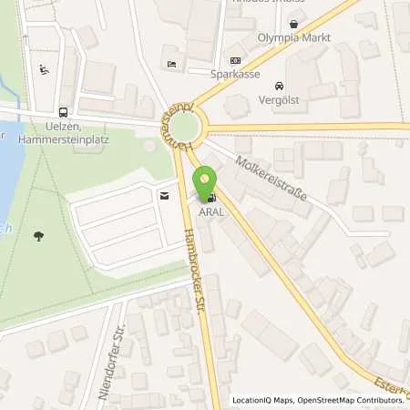 Standortübersicht der Tankstelle Aral Tankstelle in 29525 Uelzen