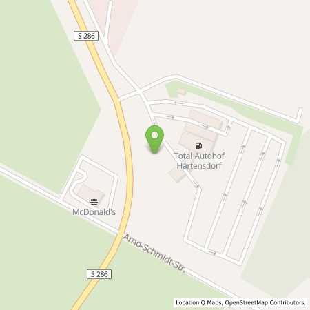Standortübersicht der Benzin-Super-Diesel Tankstelle: TotalEnergies Autohof Zwickau Ost in 08134, Wildenfels