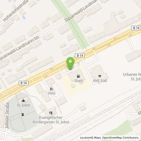 Standortübersicht der Tankstelle Shell Nuernberg Aeussere Sulzbacher Str. 156 in 90491 Nuernberg