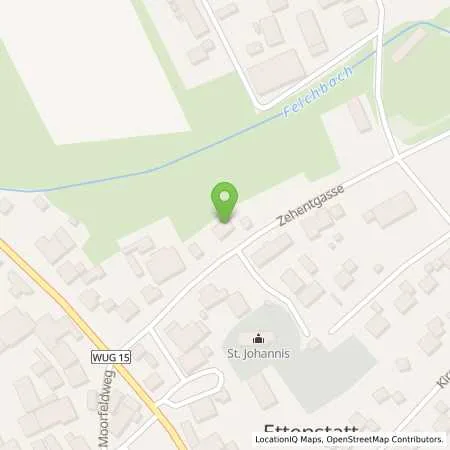 Standortübersicht der Tankstelle Raiffeisen Waren und Handels GmbH Altmühlfranken in 91796 Ettenstatt