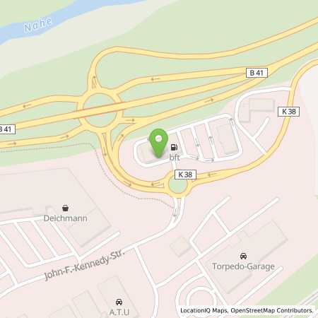 Standortübersicht der Benzin-Super-Diesel Tankstelle: Tankstelle Nahetal e.K. in 55743, Idar-Oberstein
