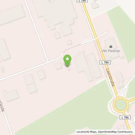 Standortübersicht der Tankstelle Schrewe Vertriebs GmbH, Im Industriegelände 46 in 33775 Versmold