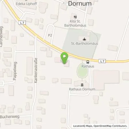 Standortübersicht der Tankstelle Dornum in 26553 Dornum