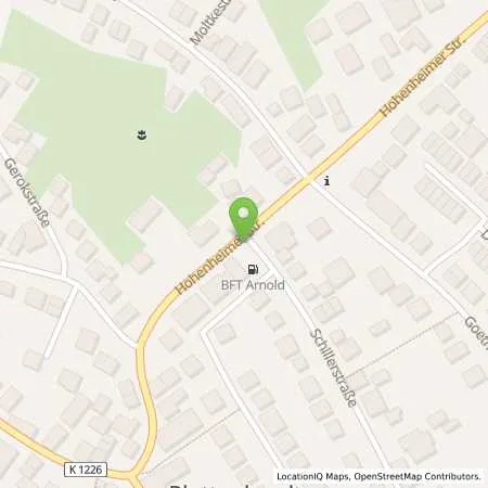 Standortübersicht der Tankstelle BFT Station Filderstadt in 70794 Filderstadt