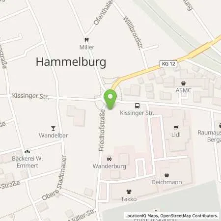 Standortübersicht der Tankstelle Baumbach Helmut in 97762 Hammelburg