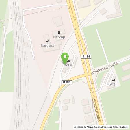 Standortübersicht der Benzin-Super-Diesel Tankstelle: TotalEnergies Dessau in 06844, Dessau