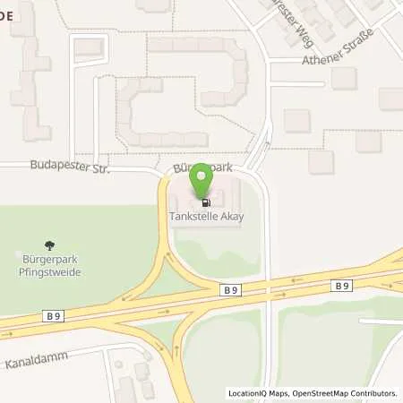 Standortübersicht der Tankstelle AKAY Tankstelle in 67069 Ludwigshafen