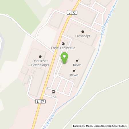 Standortübersicht der Benzin-Super-Diesel Tankstelle: Freie Tankstelle EKZ in 55743, Idar Oberstein