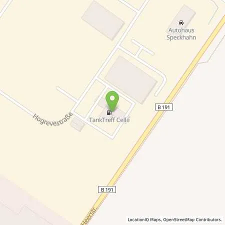 Standortübersicht der Tankstelle Celle in 29223 Celle