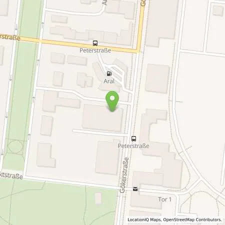 Standortübersicht der Tankstelle Aral Tankstelle in 26384 Wilhelmshaven