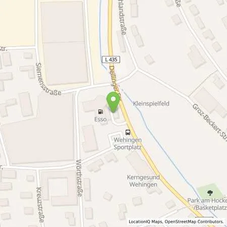 Standortübersicht der Tankstelle Esso Tankstelle in 78564 WEHINGEN